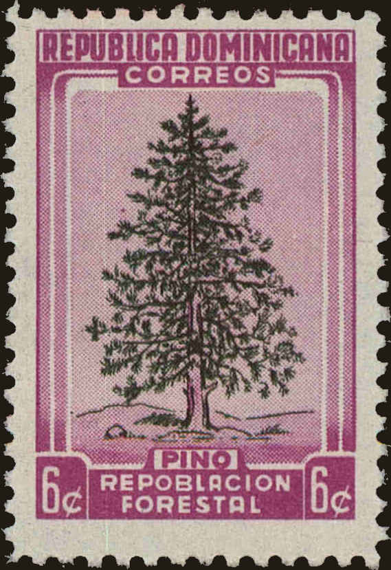 Front view of Dominican Republic 472 collectors stamp