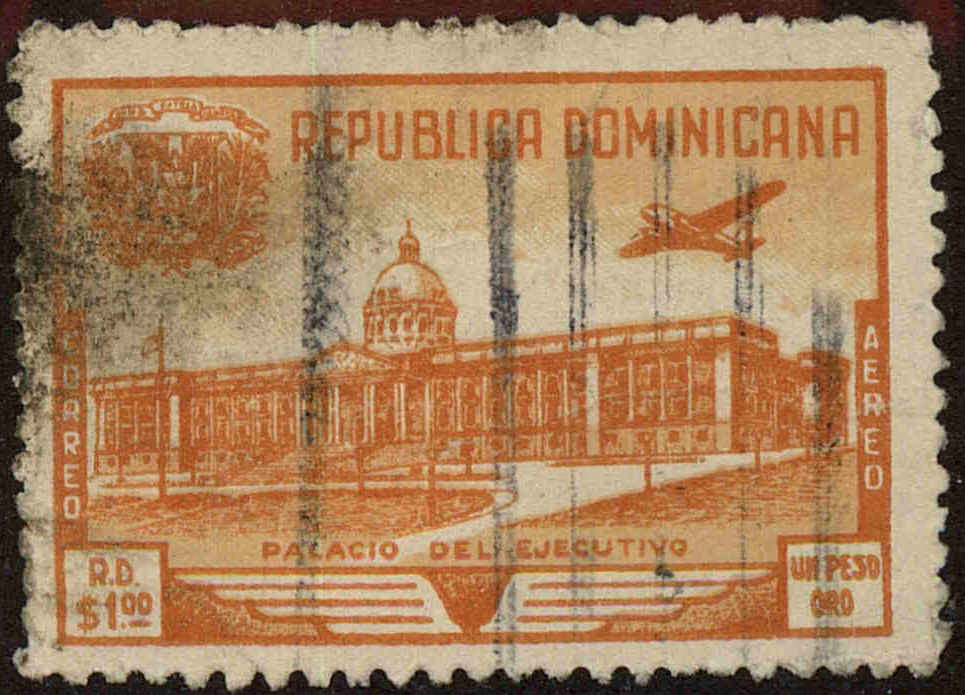 Front view of Dominican Republic C69 collectors stamp