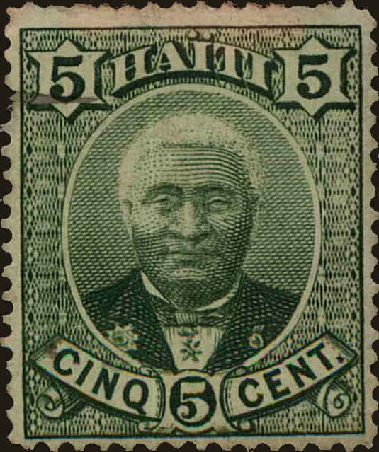 Front view of Haiti 24 collectors stamp