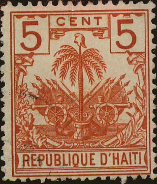 Front view of Haiti 35 collectors stamp