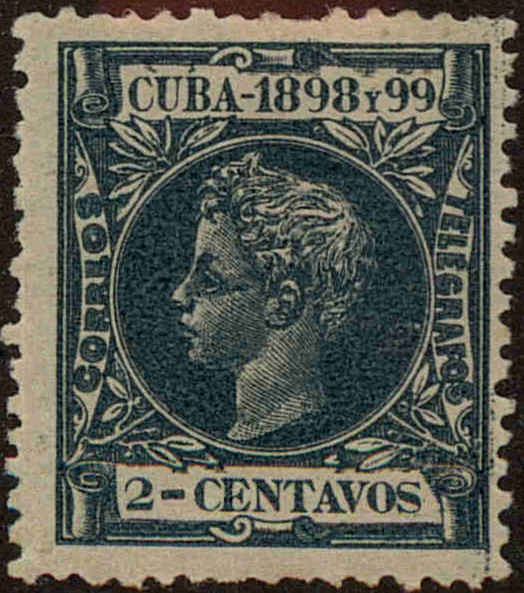 Front view of Cuba (Spanish) 162 collectors stamp