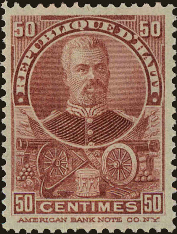 Front view of Haiti 65 collectors stamp