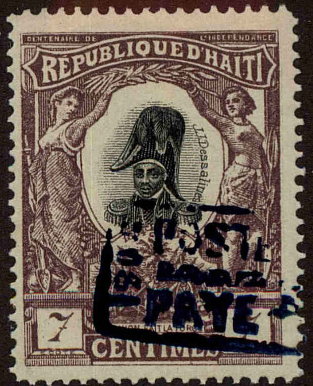Front view of Haiti 92 collectors stamp