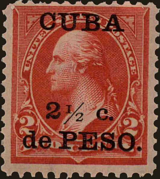 Front view of Cuba (US) 223A collectors stamp