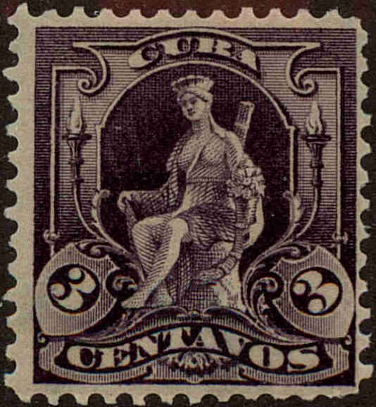 Front view of Cuba (US) 229 collectors stamp