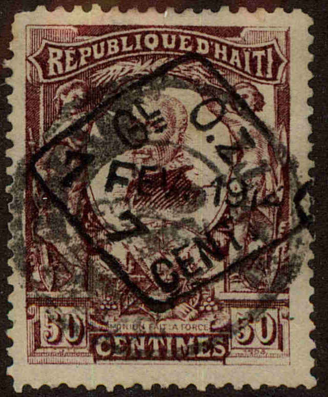 Front view of Haiti 218 collectors stamp