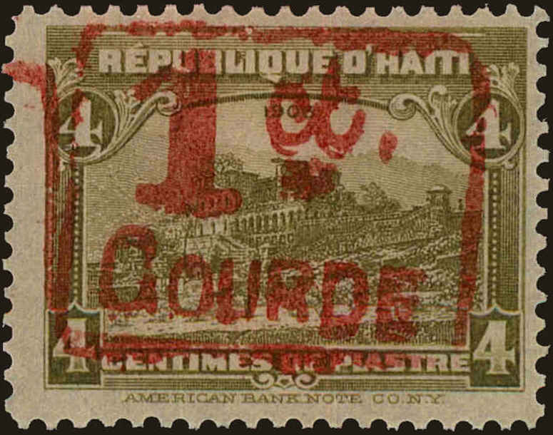 Front view of Haiti 265 collectors stamp