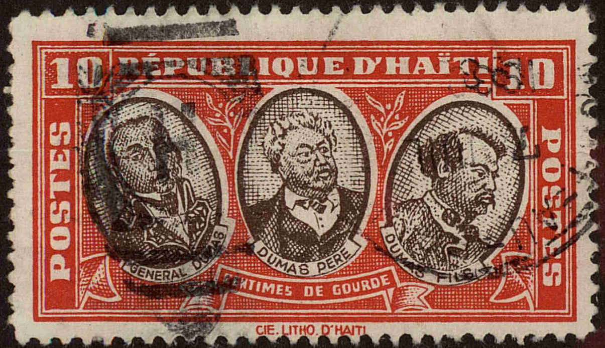 Front view of Haiti 335 collectors stamp