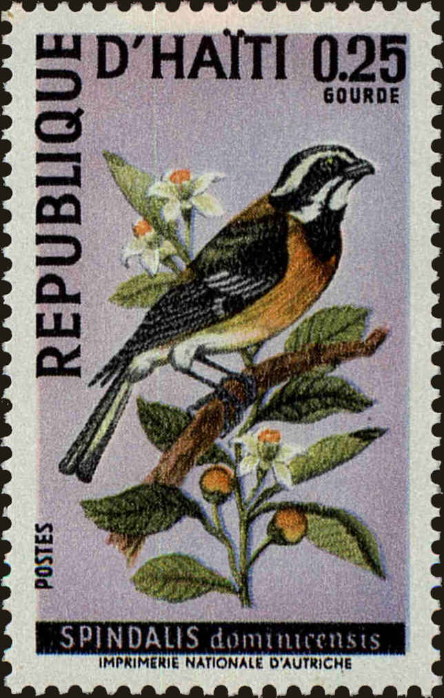 Front view of Haiti 614 collectors stamp