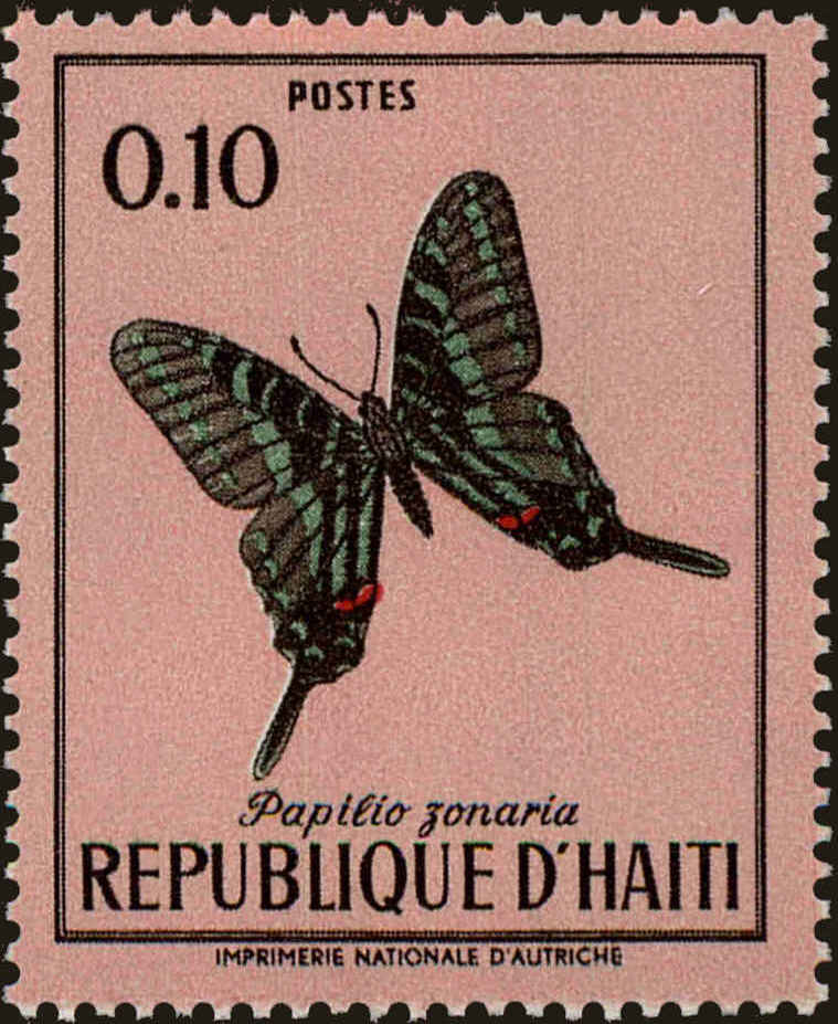 Front view of Haiti 625 collectors stamp