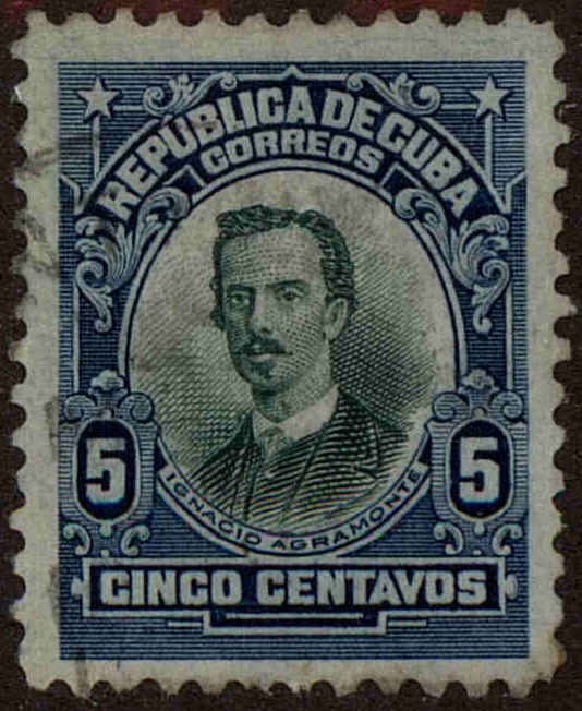 Front view of Cuba (Republic) 242 collectors stamp