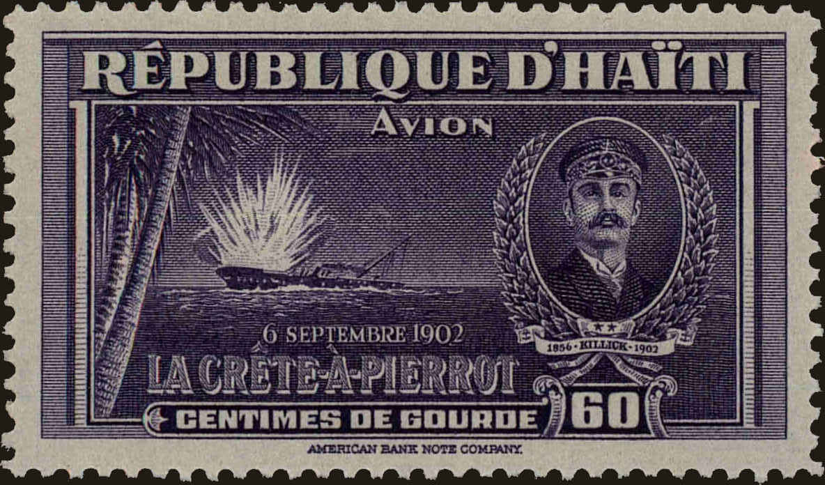 Front view of Haiti C22 collectors stamp