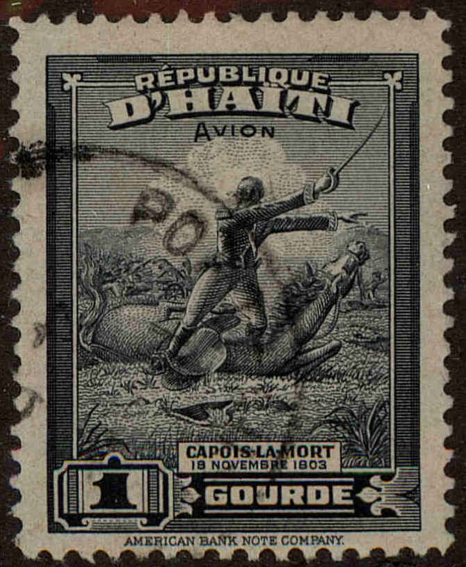 Front view of Haiti C39 collectors stamp