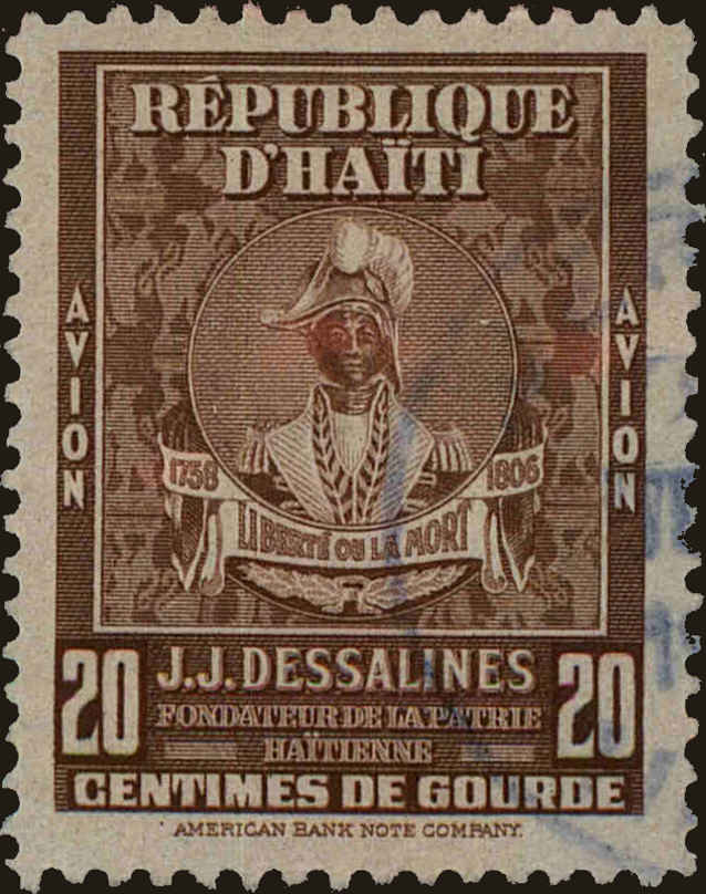 Front view of Haiti C46 collectors stamp