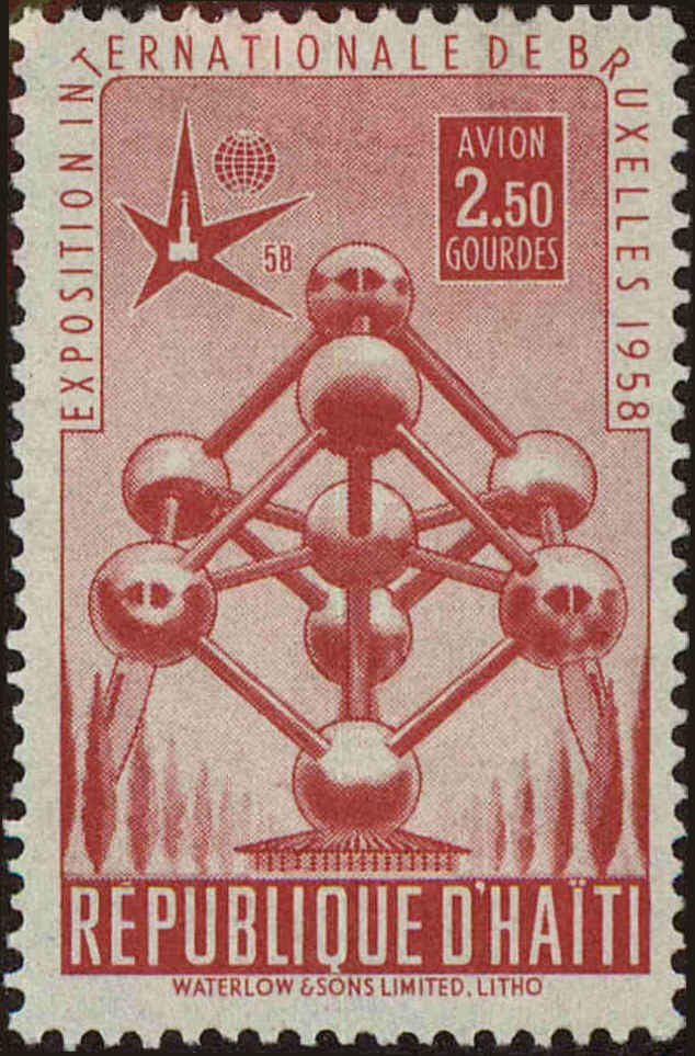 Front view of Haiti C113 collectors stamp