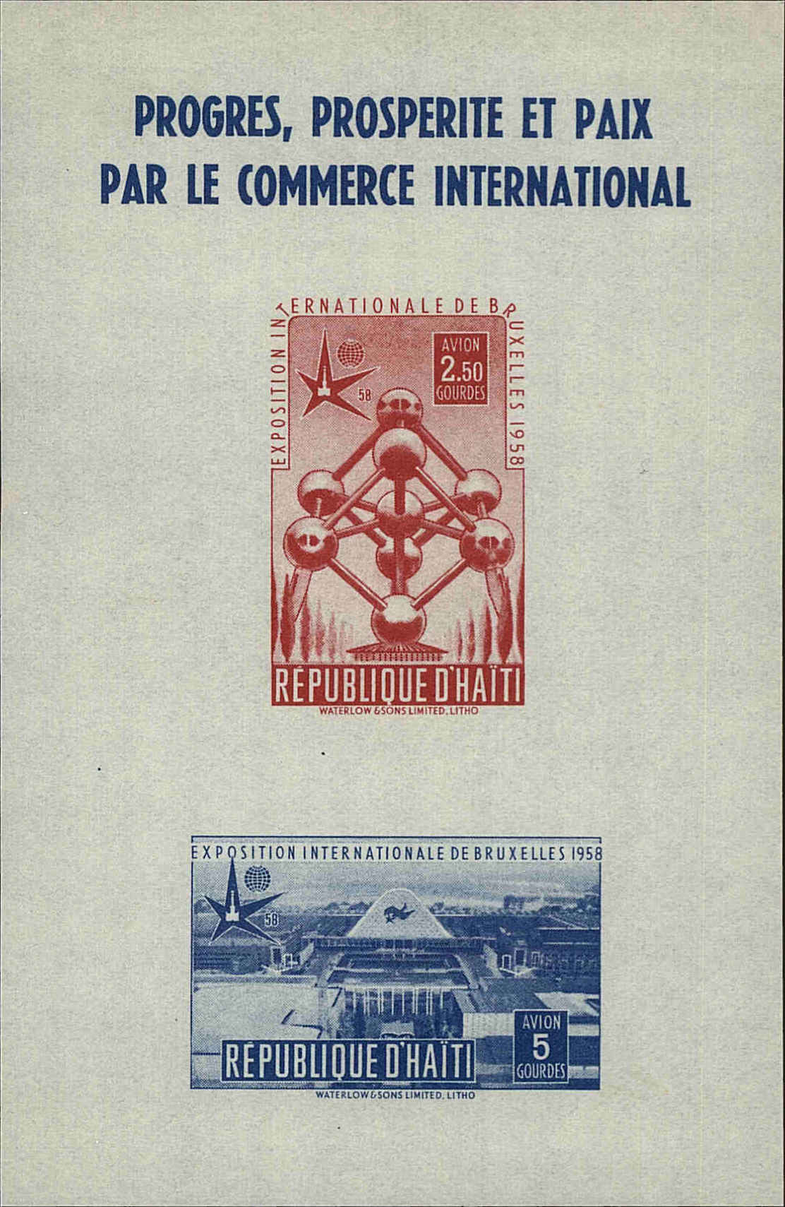 Front view of Haiti C114a collectors stamp