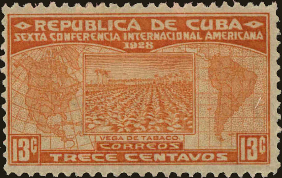 Front view of Cuba (Republic) 289 collectors stamp