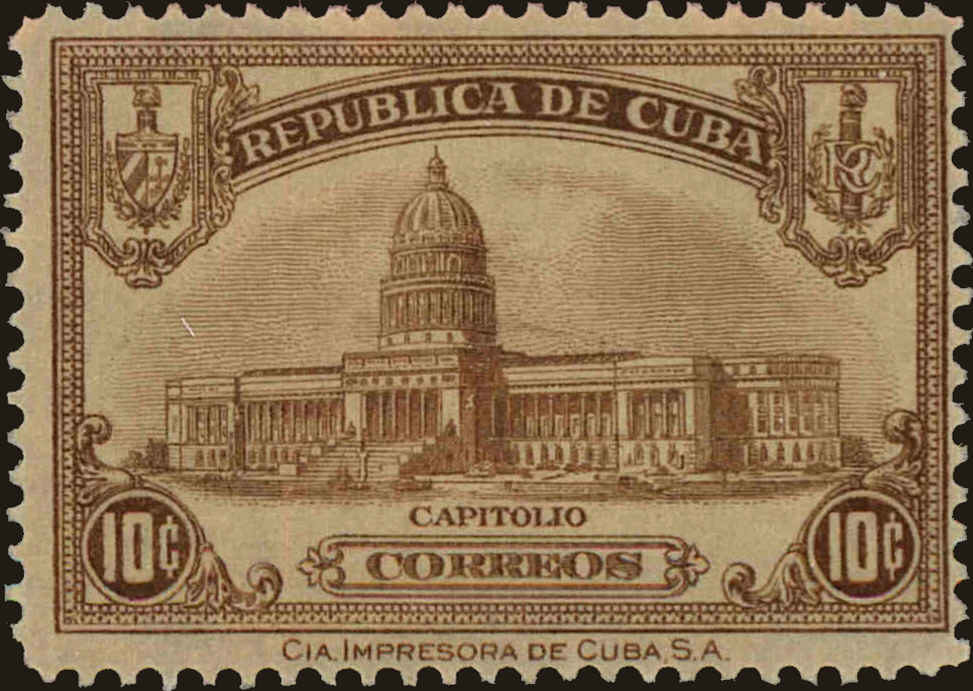 Front view of Cuba (Republic) 297 collectors stamp