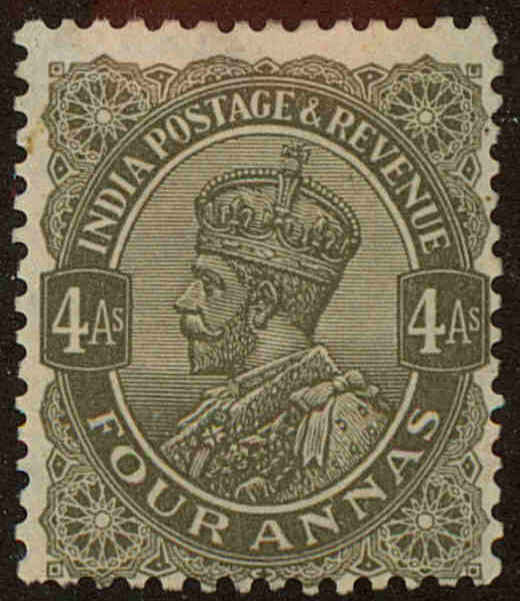 Front view of India 128 collectors stamp