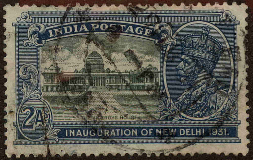 Front view of India 132 collectors stamp