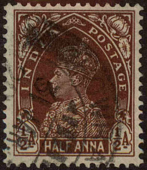 Front view of India 151 collectors stamp