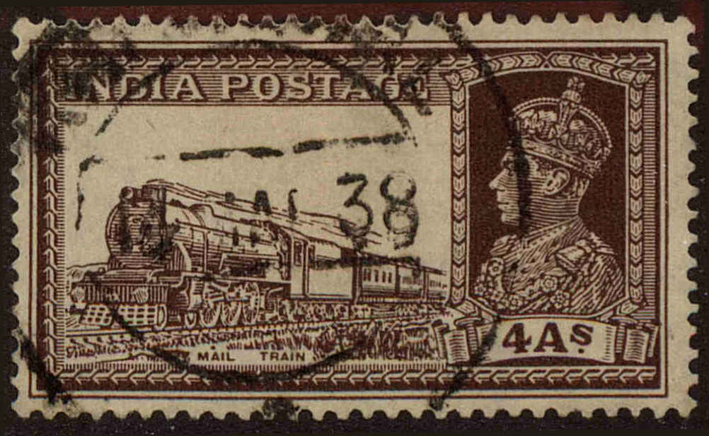 Front view of India 158 collectors stamp