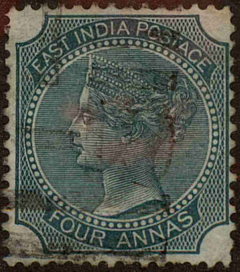 Front view of India 26B collectors stamp