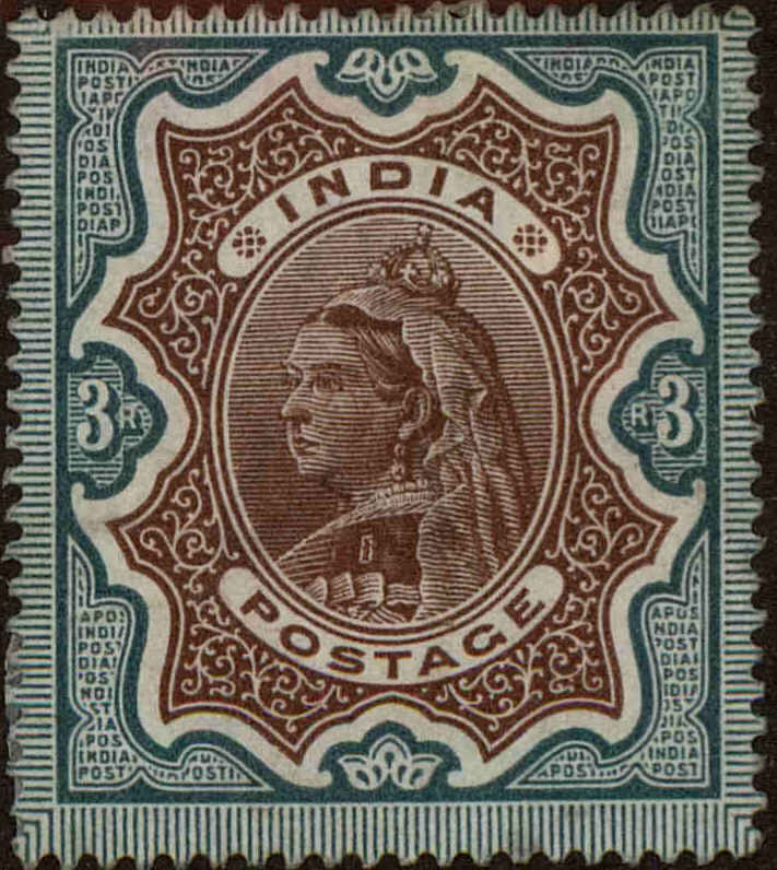 Front view of India 51 collectors stamp