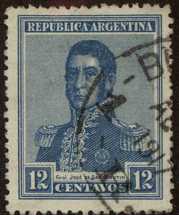 Front view of Argentina 238 collectors stamp