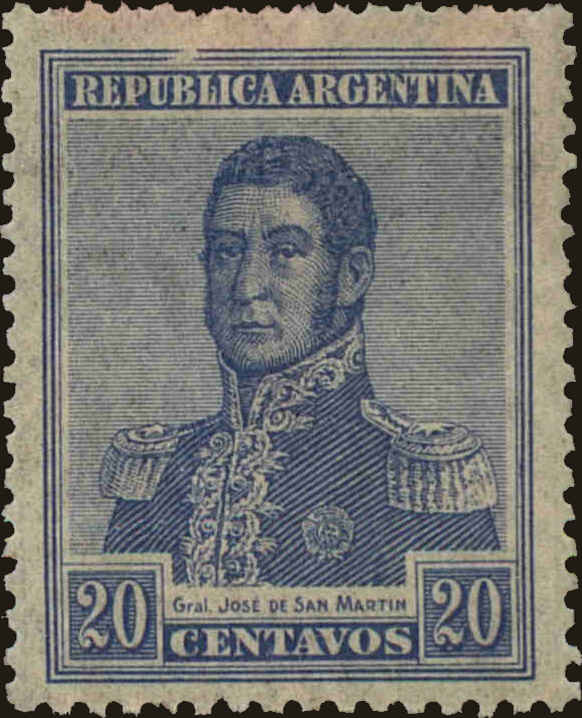 Front view of Argentina 272 collectors stamp