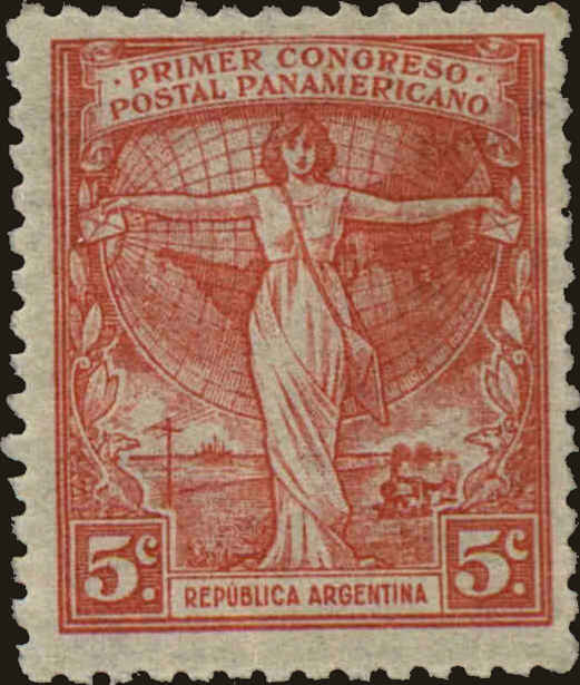 Front view of Argentina 290 collectors stamp
