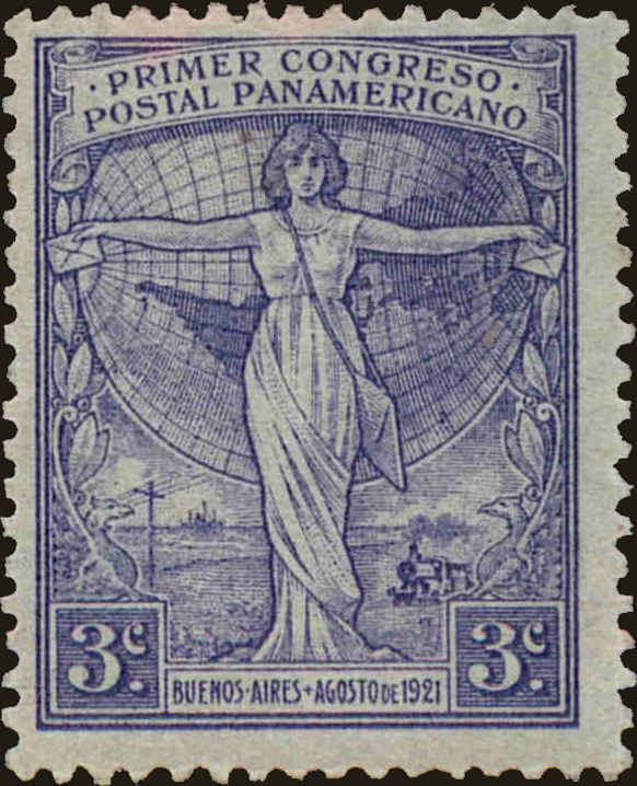 Front view of Argentina 286 collectors stamp