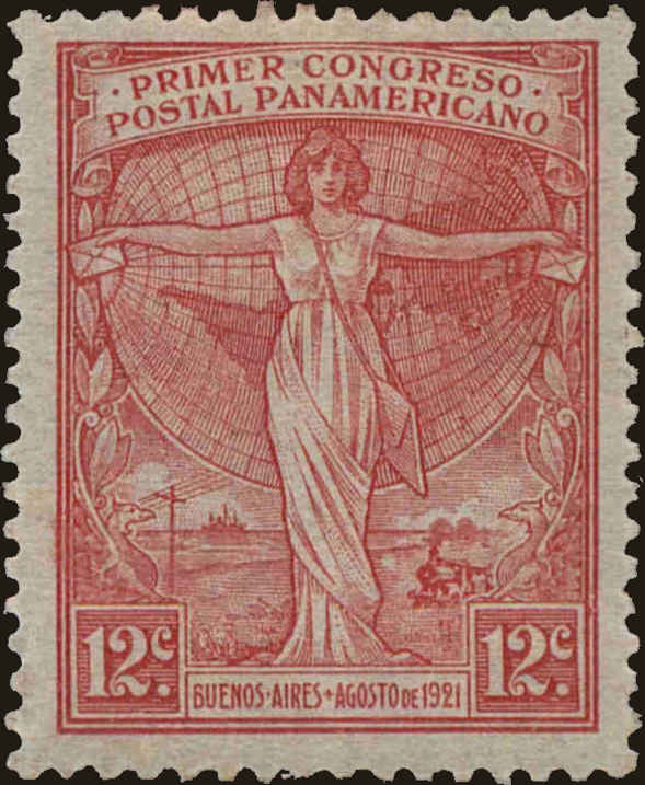 Front view of Argentina 289 collectors stamp