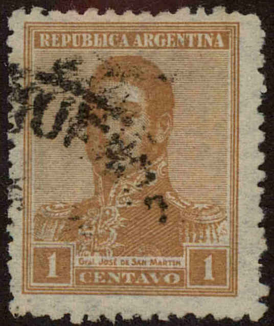 Front view of Argentina 293 collectors stamp