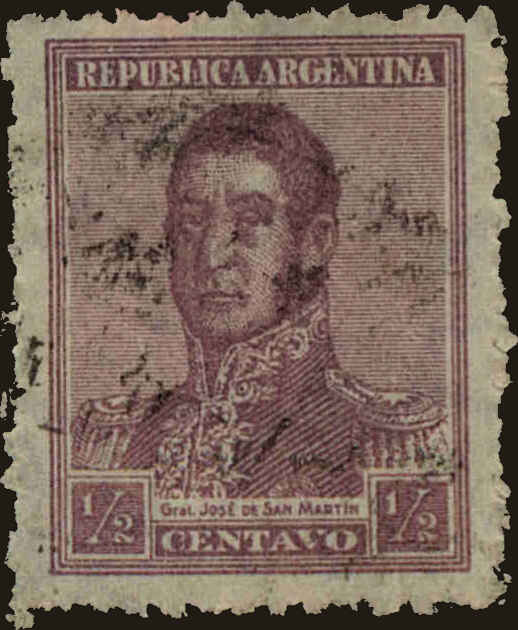 Front view of Argentina 304 collectors stamp