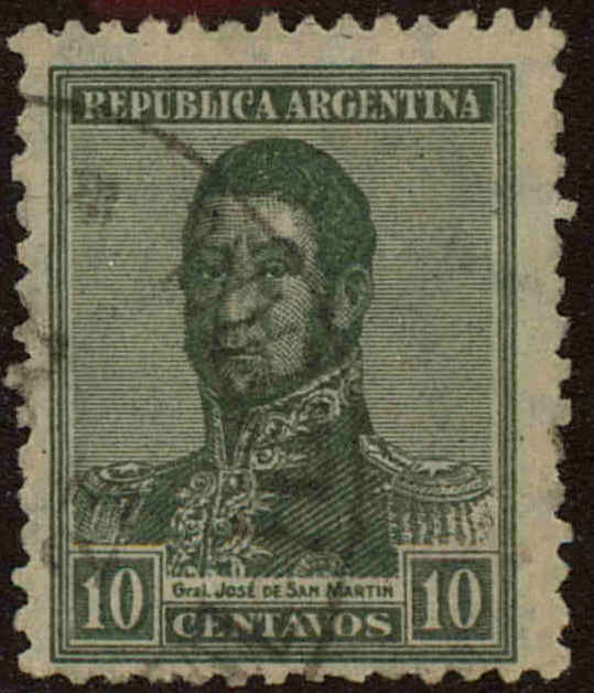 Front view of Argentina 310B collectors stamp
