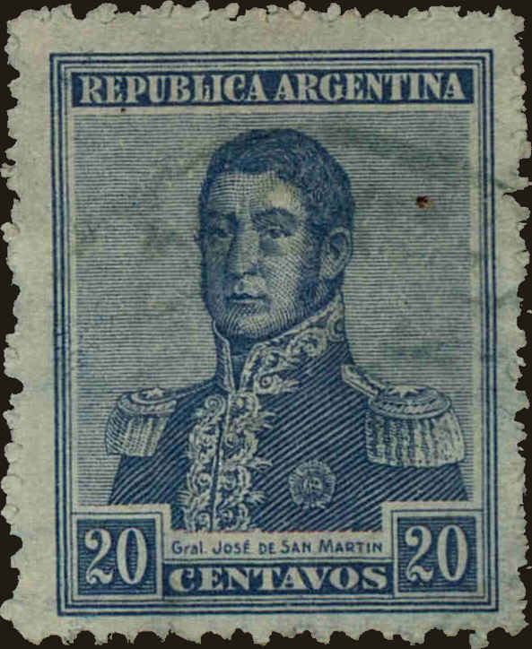 Front view of Argentina 312 collectors stamp