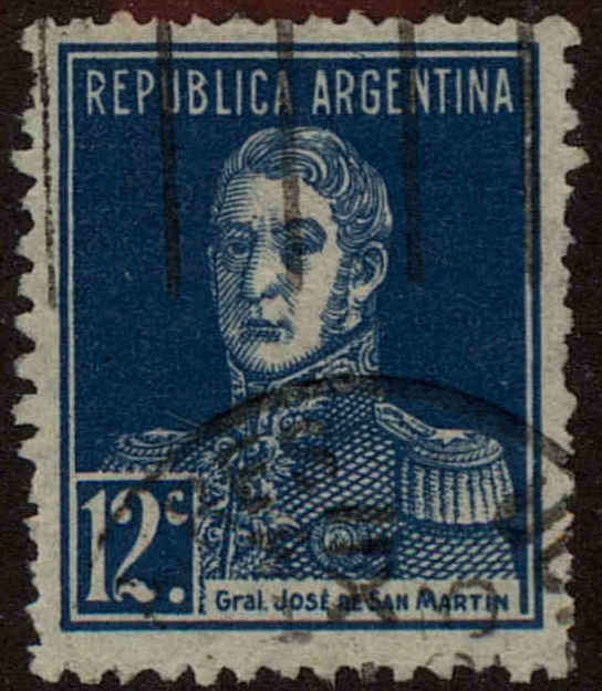 Front view of Argentina 330 collectors stamp