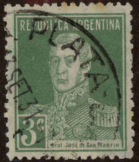 Front view of Argentina 343 collectors stamp