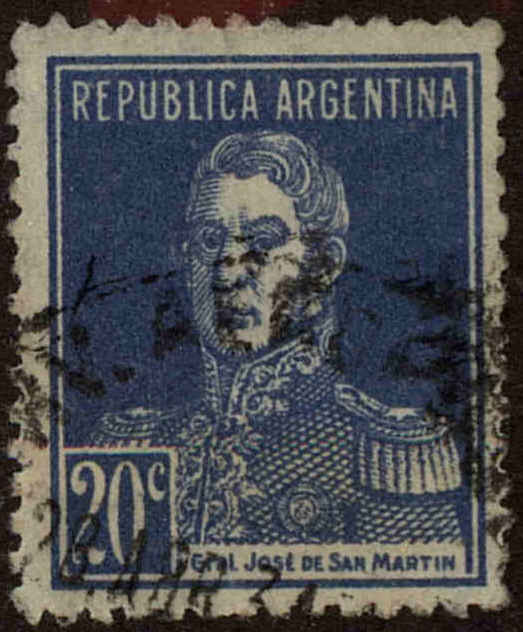 Front view of Argentina 348 collectors stamp