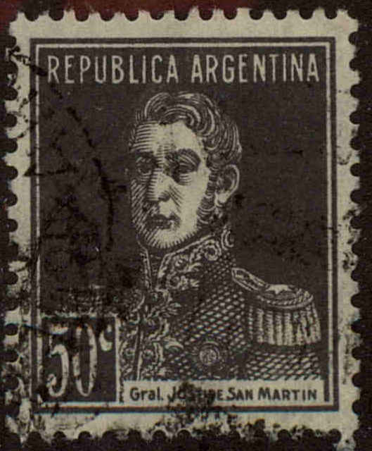 Front view of Argentina 352 collectors stamp
