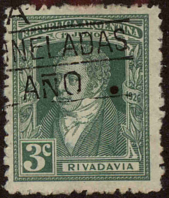 Front view of Argentina 358 collectors stamp