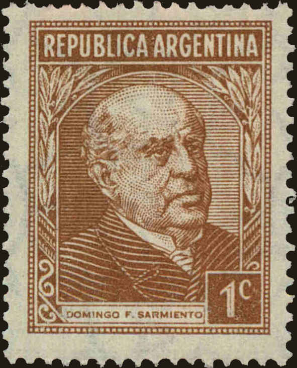 Front view of Argentina 419 collectors stamp