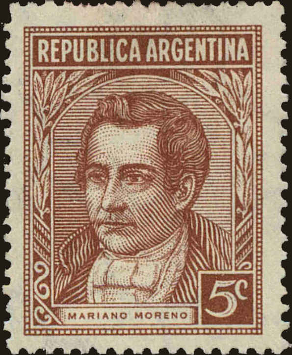 Front view of Argentina 427 collectors stamp