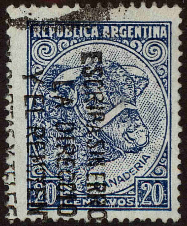 Front view of Argentina 440 collectors stamp