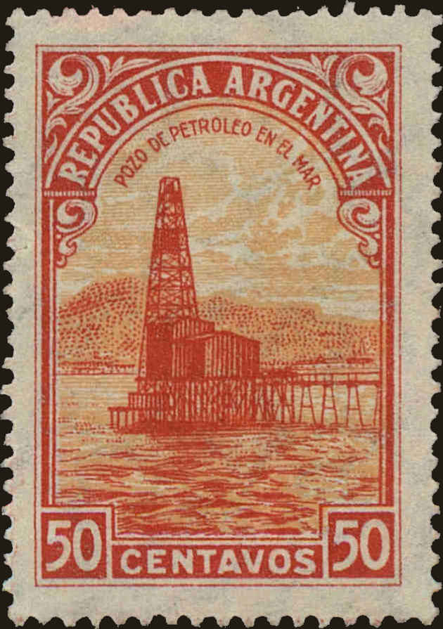 Front view of Argentina 444 collectors stamp