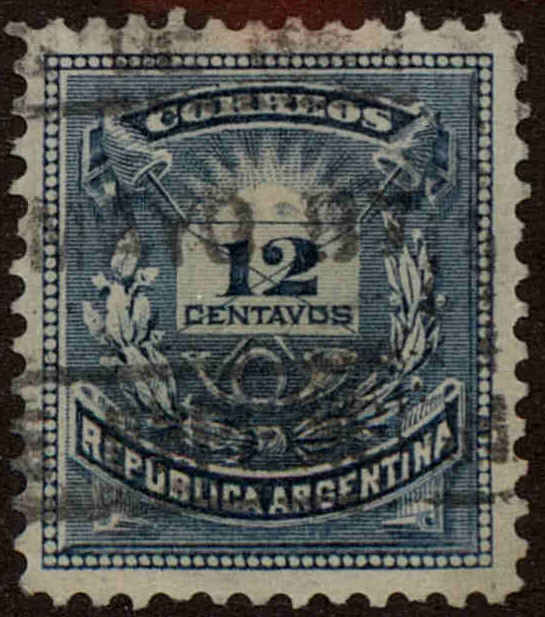 Front view of Argentina 54 collectors stamp