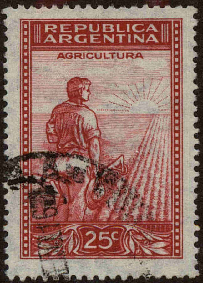 Front view of Argentina 494 collectors stamp