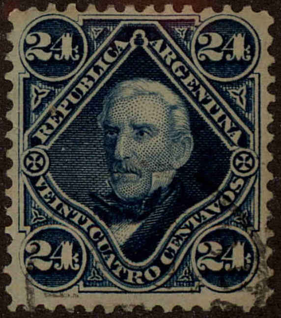 Front view of Argentina 56 collectors stamp