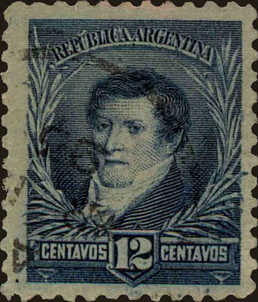 Front view of Argentina 99 collectors stamp